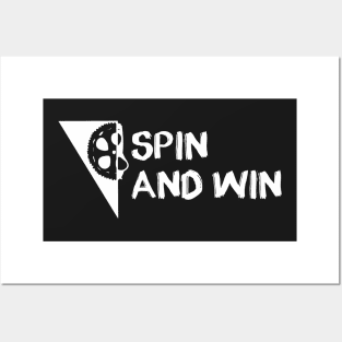 Spin and Win Cycling-Biking Workout Design Posters and Art